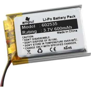 Li-Pol baterie 600mAh, 3.7V, 602535, 3pin