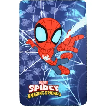 Modrá dětská deka s potiskem Spidey - Marvel Velikost: ONE SIZE