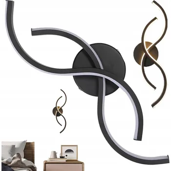 Nástěnné svítidlo Nástěnné svítidlo Bedee černé, integrovaný LED zdroj 15 W