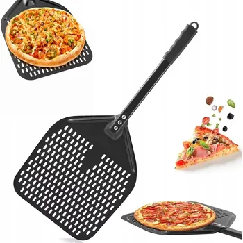 Lopata na pizzu PERFOROVANÁ HLINÍKOVÁ LOPATA NA PIZZU ČTVERCOVÁ PROFESIONÁLNÍ