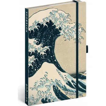 Blok NOTIQUE Notes Katsushika Hokusai, linkovaný, 13 x 21 cm
