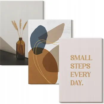 Obraz Sada obrazů do obýváku, abstraktní tvary, sada 3 kusů, 40x60 cm