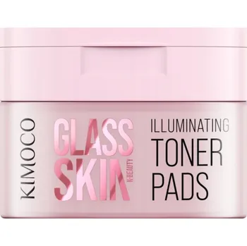 Pleťová maska KIMOCO Rozjasňující pleťové polštářky Glass Skin, 60 ks