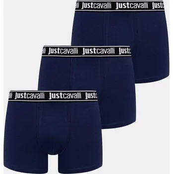 Boxerky Boxerky Just Cavalli 3-pack tmavomodrá barva, 79OAJU02 CJUT2 79OAJU02.CJUT2 59X, vel. XL