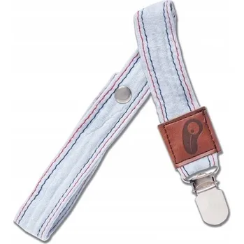 Hi Little One klip na dudlík z organického BIO mušelínu Baby Blue