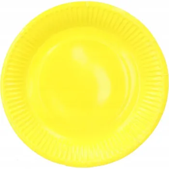 Talíř PAPÍROVÉ TALÍŘKY ŽLUTÉ 18CM 6 KS