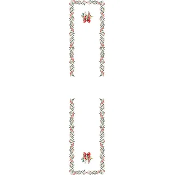 ubrus Běhoun bílý 160 x 38 cm