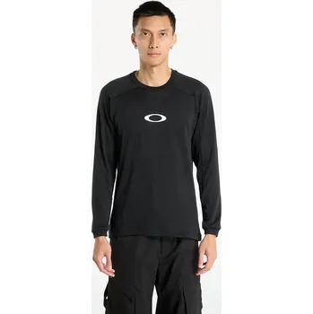 Pánská mikina Mikina OAKLEY Enhance Light Grid L/S Crew 5.7 Blackout S