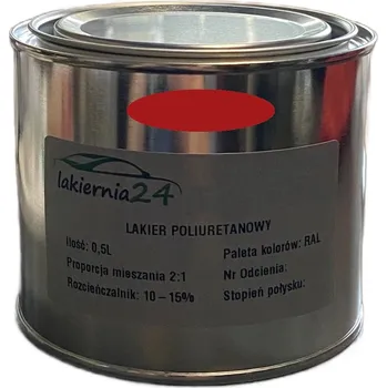 barva na kov Barva Průmyslová polyuretanová barva, polyuretanový lak matný 0,5l 2:1 RAL 3001