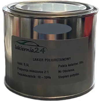 Lak na dřevo Barva průmyslová, polyuretanový lak matný 0,5l 2:1 RAL 7012