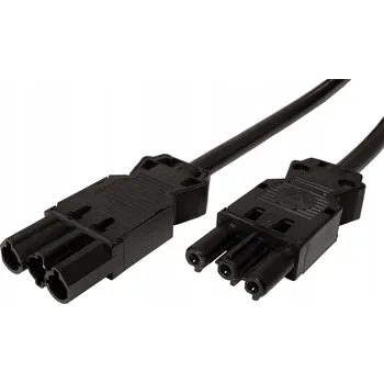 Napájecí kabel Bachmann 375.050 Napájecí kabel černý, 0,3 m