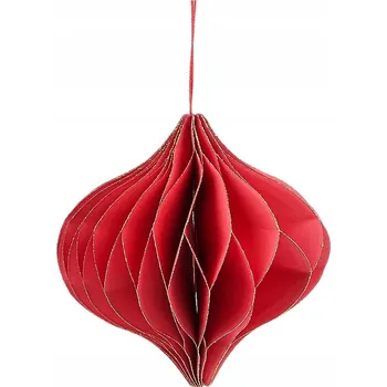 Vánoce Papírová ozdoba na vánoční stromeček - baňka