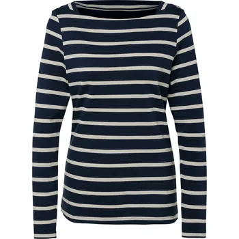 713733 - Tchibo - Proužkované triko s dlouhým rukávem - pro ženy - vel. XXL 52/54 - barva: modrá