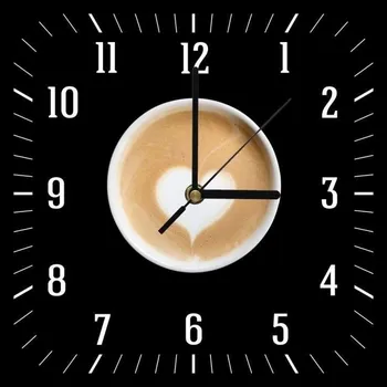 Hodiny Moderní dřevěné HODINY nástěnné s OBRAZEM 60x60