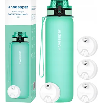 Láhev Filtrační láhev Wessper B4 TRITAN Actitex 0,5 l zelená