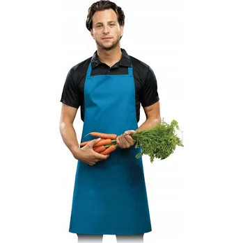 Pracovní zástěra Profesionální pracovní zástěra s laclem PREMIER WORKWEAR - 72x86 cm - SAFÍROVĚ MODRÁ