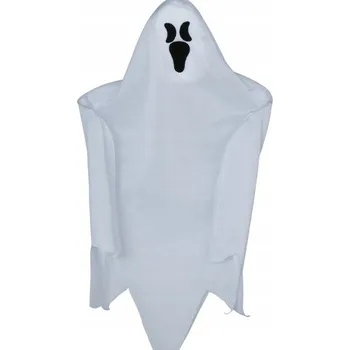 Party dekorace ZÁVĚSNÁ DEKORACE BÍLÝ DUCH 45 CM ZÁVĚSNÁ OZDOBA DUCHA STRAŠIDLO HALLOWEEN