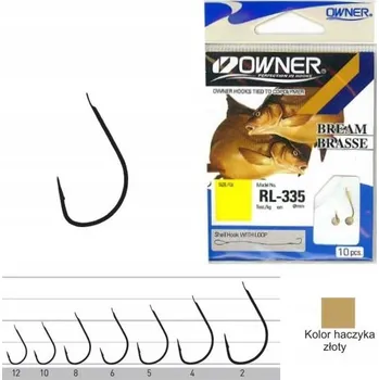 Rybářský háček Háčky s návazcem, s protihrotem Owner RL-335 10 ks