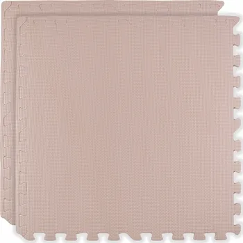 PĚNOVÁ PODLOŽKA 120x60 CM VELKÉ PĚNOVÉ PUZZLE 2 KS SVĚTLE RŮŽOVÁ