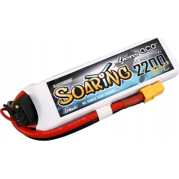 Bezpečnostní kamera Akumulátor LiPo GENS ACE Soaring 11,1V 2200mAh 30C 3S G-Tech Konektor XT60