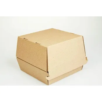 Jednorázové nádobí Krabička papírová na burger MONO 13x13x11cm/100ks