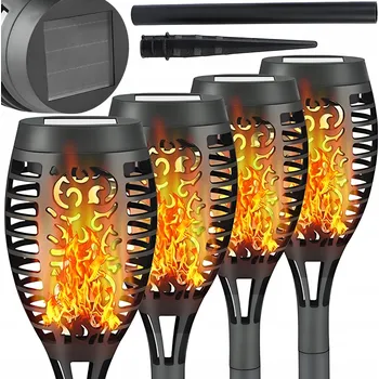 Venkovní osvětlení Solární lampa MAXSELL , černá, 52 cm, 4 ks