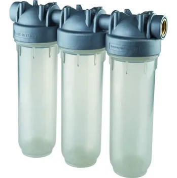 Filtrace vody ATLAS FILTRI - Itálie | Trojitý antibakteriální filtr DP 10" SENIOR SANIC TRIO (filtr na vodu, vodní filtrace) - 1" filtr DP SENIOR 10" SANIC TRIO