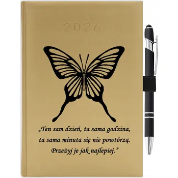 Kalendář Knižní kalendář 2026 A5 zlatý