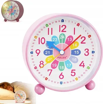 Budík BUDÍK S NOČNÍ LAMPOU TICHÝ PRO DĚTI NA UČENÍ VYSOKÝ