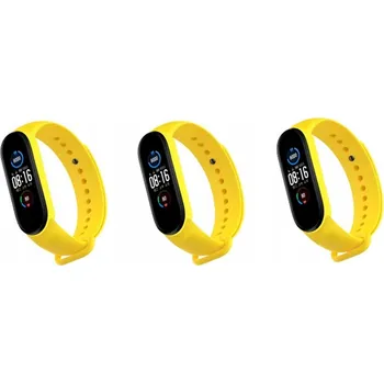 Řemínek na hodinky 3x Řemínek pro Xiaomi Mi Band 3 4 Náhradní řemínek Žlutý Kena Top Barva