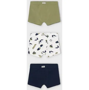 Pánské spodní prádlo Dětské boxerky Mayoral 3-pack 10035.5J.Mini.9BYA zelená 91X, vel. 92