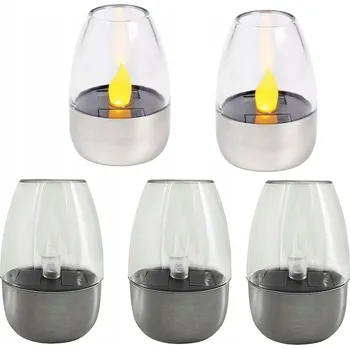 Venkovní osvětlení Solární lampa k zapuštění bbdff bílá 9 cm 5 ks