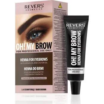Přípravek na oči HENNA NA OBOČÍ OH! My Brow Profesionální 3.0 Tmavě Hnědá Revers