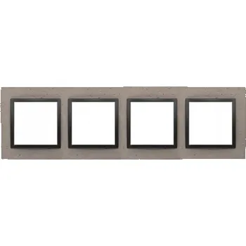 RÁMEČEK ČTYŘNÁSOBNÝ SIMON 54 NATURE ČERNÝ CHARAKTER