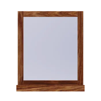 Zrcadlo Indický nábytek - Zrcadlo Amba 70x80 z indického masivu palisandr Super natural