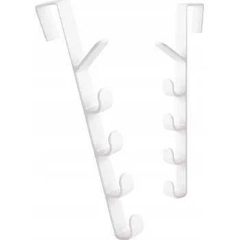 Věšák Háček bez vrtání Okazeo bílý