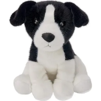 plyšák Plyšová Hračka Pejsek Border Kolie Sedící Realistický - 25 cm