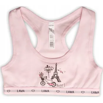 Podprsenka Dívčí sportovní top LAMA z bavlny, VEL. 164 170