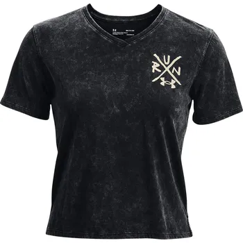 Dámské oblečení Dámské tričko Under Armour Destroy All Miles Tee II Black