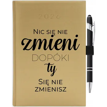 Kalendář Knižní kalendář 2026 A5 zlatý