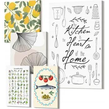 Obraz Sada obrazů na plátně na zeď do bytu, kuchyně – stylové inspirace