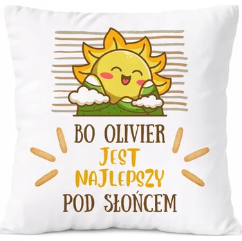 Polštář Polštář pro Amelii jako Dárek s s potiskem a fotografií Bílá PoliDraw