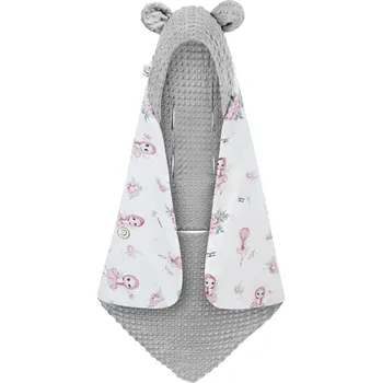 Dětská deka Deka - zavinovačka do autosedačky Víly bavlna/minky 90x90 cm