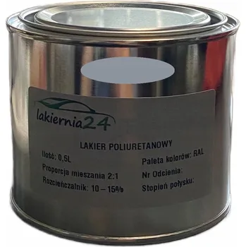 barva na kov Barva Průmyslová polyuretanová barva, polyuretanový lak polomatný 0,5l 2:1 RAL 7045