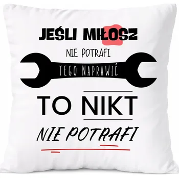 Polštář Polštář pro Davida jako Dárek s potiskem Bílý PoliDraw