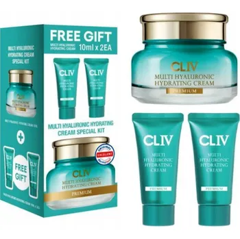 Pleťový krém CLIV SADA MULTI HYALURONIC HYDRATING HYDRATAČNÍ KRÉM 50 ml + 2x10 ml