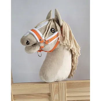 Hobby horsing Nastavitelná ohlávka pro koně Hobby Horse A3 oranžová