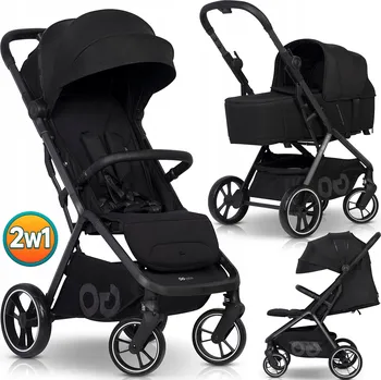 Kočárek EASY-GO ZOYA DĚTSKÝ KOČÁREK BARVA CLOUDY GRAY PŘÍSLUŠENSTVÍ - SADA 2V1