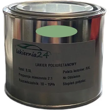 Lak na dřevo Barva Polyuretanová průmyslová barva, polyuretanový lak matný 0,5l 2:1 RAL 6021