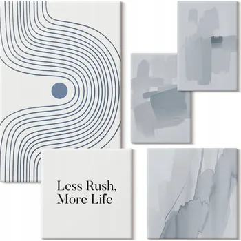 Obraz Sada obrazů na plátně Moderní minimalistické grafiky 5 kusů